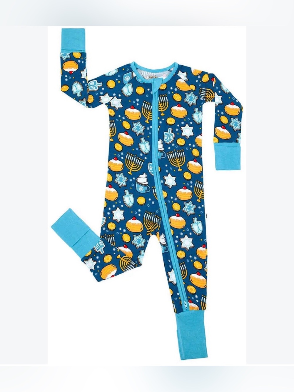 Little Sleepies Hanukkah Sweets Bamboo Viscose Zippy Size Newborn